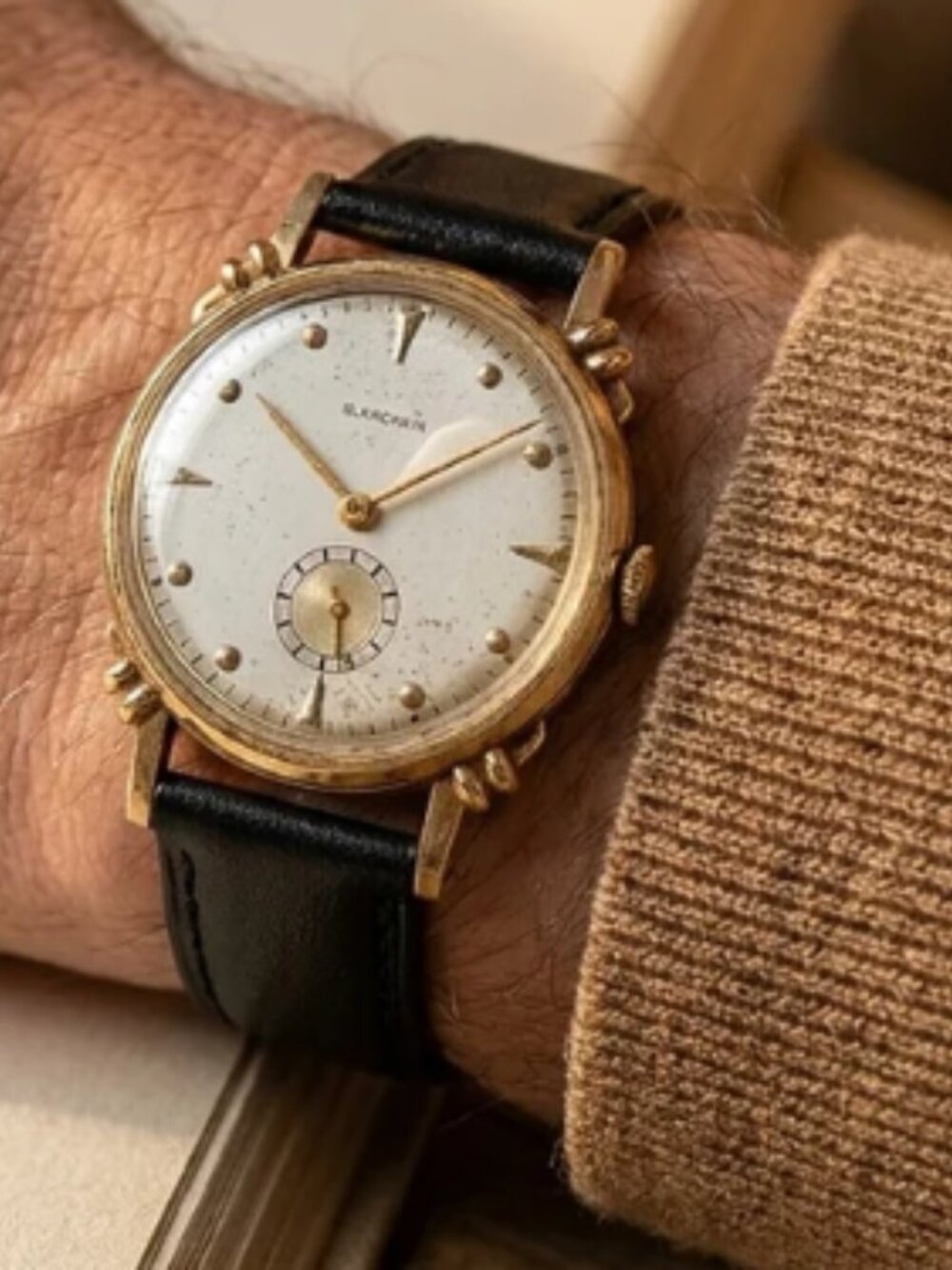 14K Gentlemen's Blancpain Solid Gold Wrist Watch